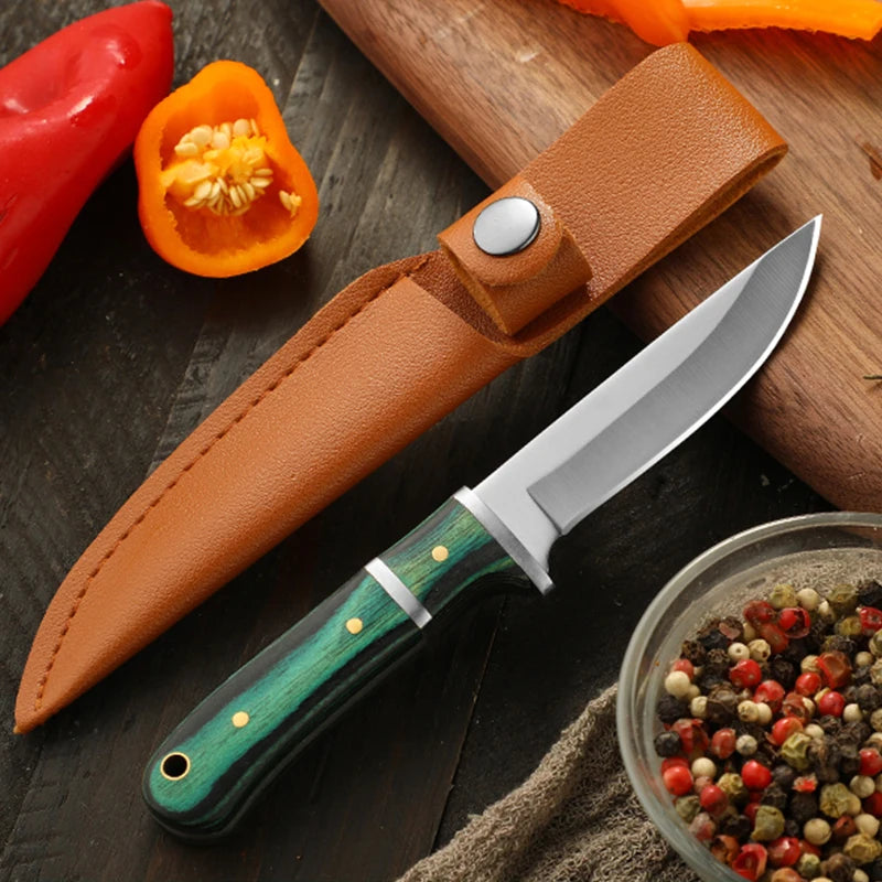 Faca Columbia alta qualidade faca de caça acampamento alta qualidade profissional auto-defesa multifuncional portátil comer carne faca de frutas