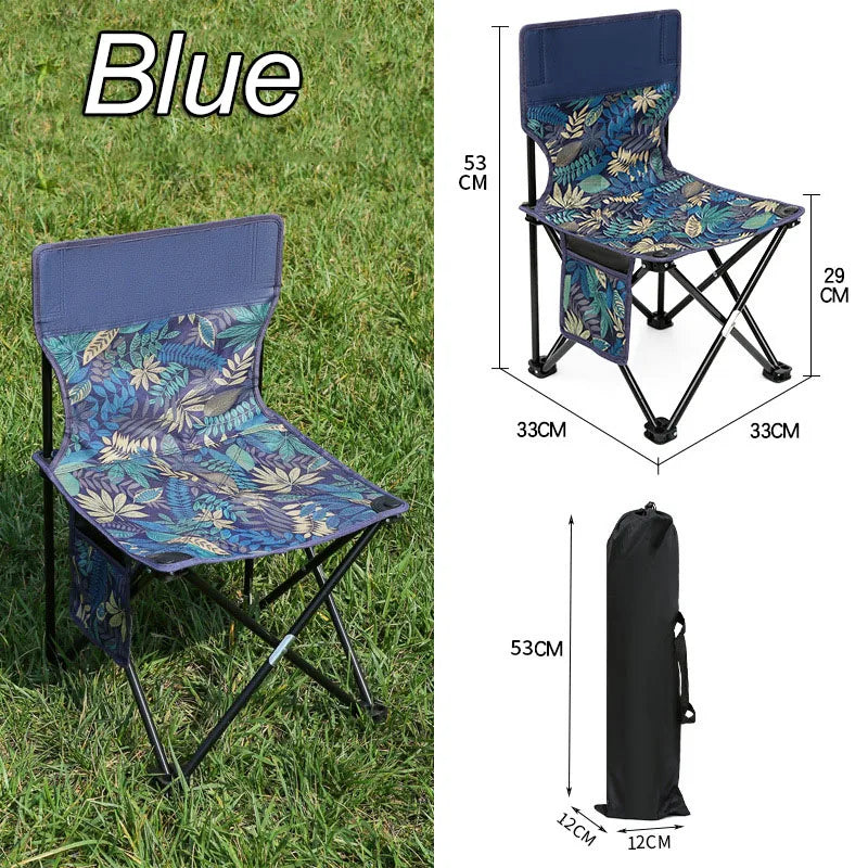Cadeira dobrável de pesca e piquenique  portátil ultra-leve acampamento cadeira de praia  banco pesca
